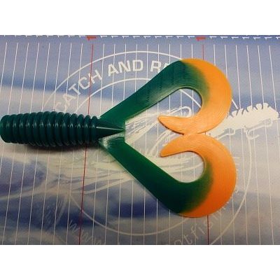 Tukker Baits Smiling Pike Tail Bait Twin Tail Reserve Staarten