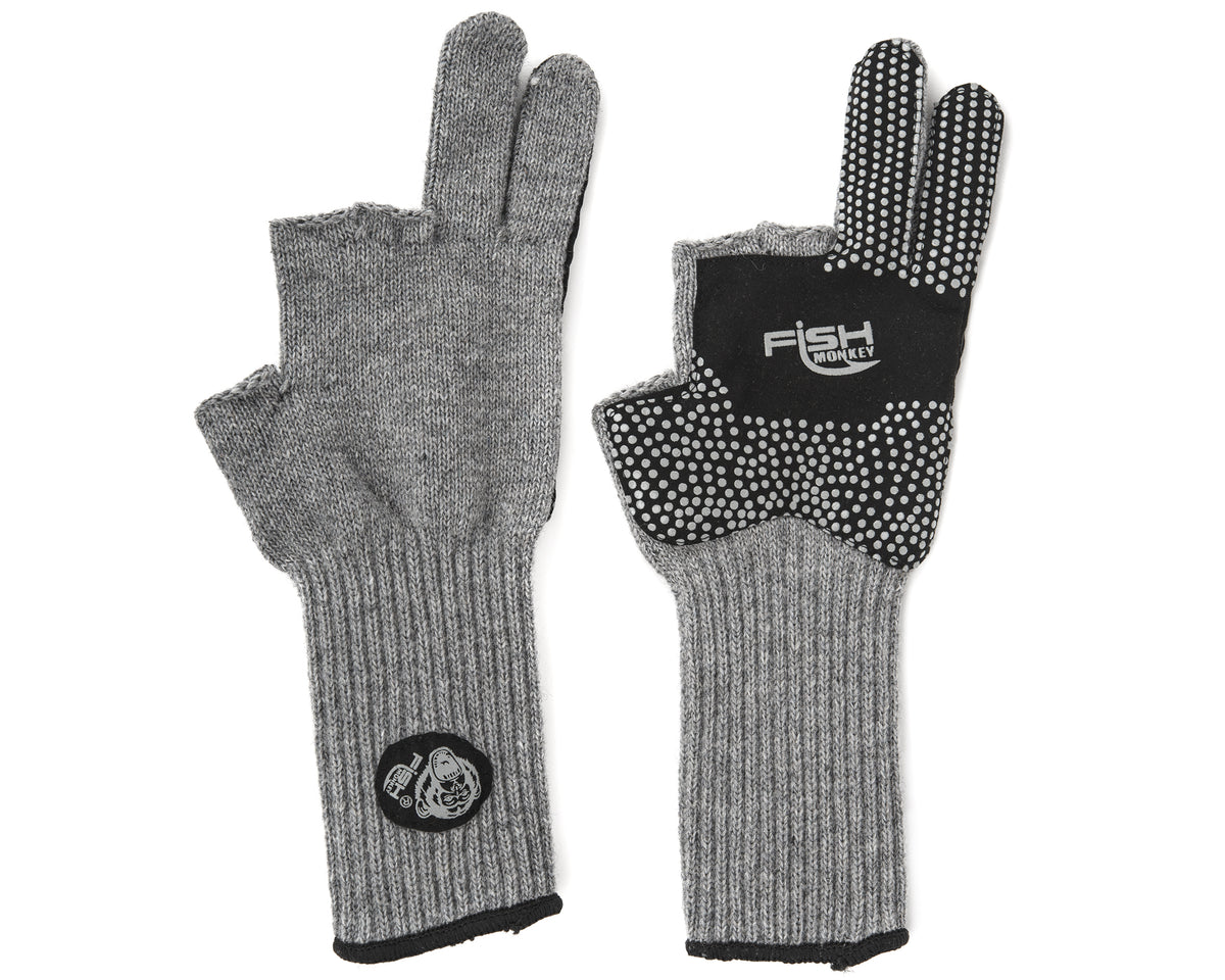 Fish Monkey Bauers Grandma Two Finger Wool Gloves