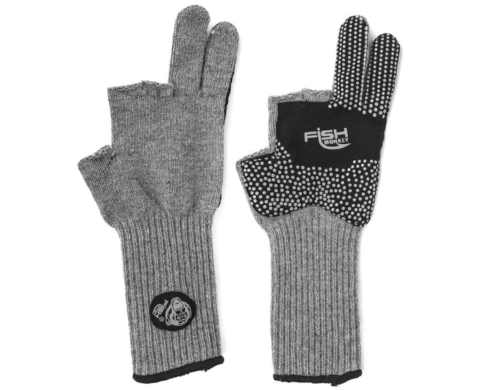 Fish Monkey Bauers Grandma Two Finger Wool Gloves