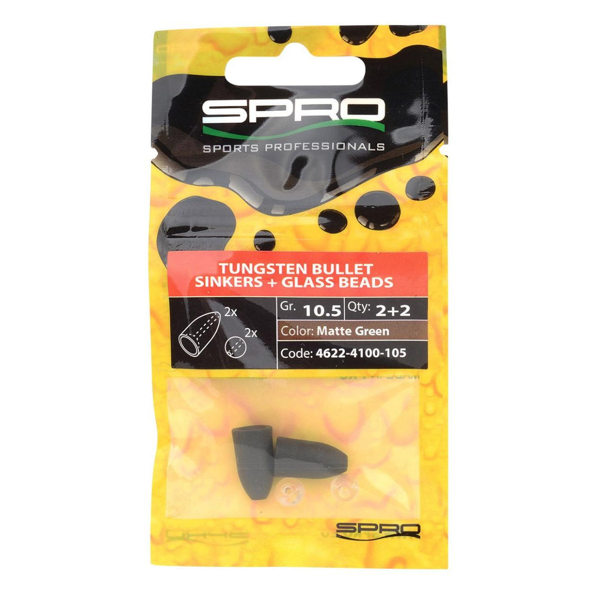 Spro Bullet Sinkers Tungsten Matte Green