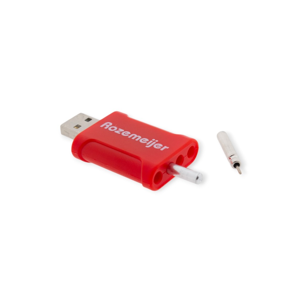 Rozemeijer USB Lithium Battery Lader met 2 stuks LIR425 batterijen