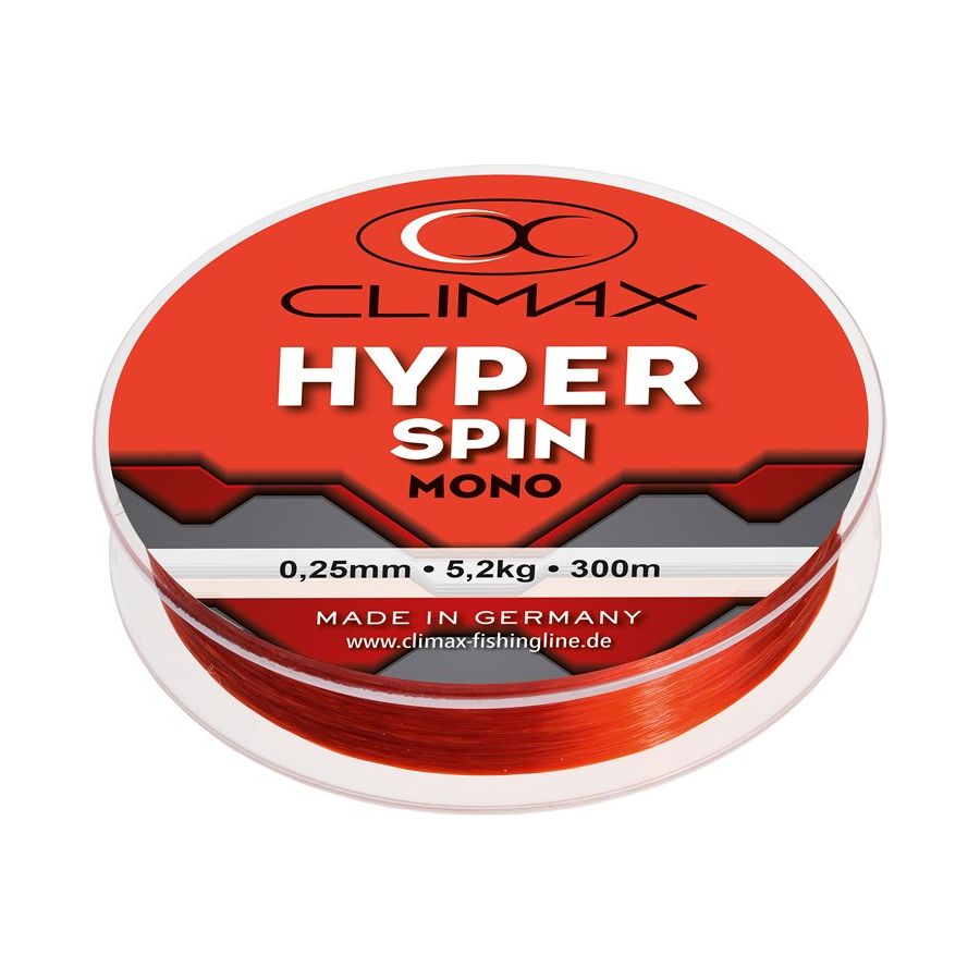 Climax Hyper Spin Monofilament Red